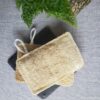 Eco-friendly natural loofah scrub pad extra large for body scrub, dish cleaning, and vegetable scrubbing.